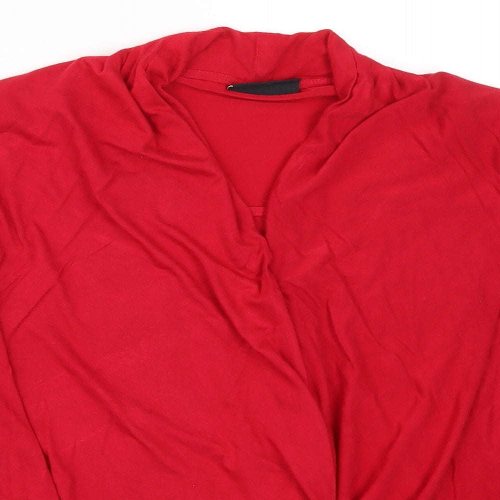 Wallis Womens Red   Basic T-Shirt Size 18