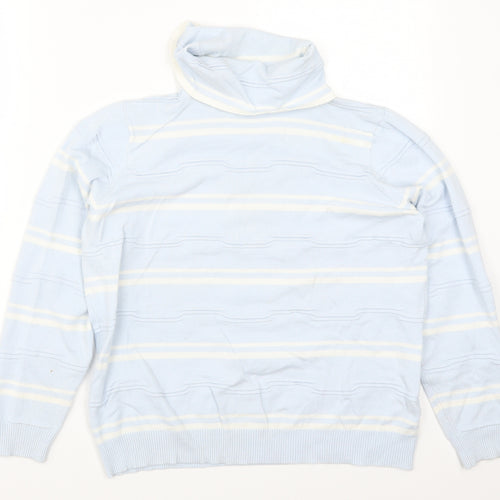 Eureca Womens Blue Striped  Pullover Jumper Size 18