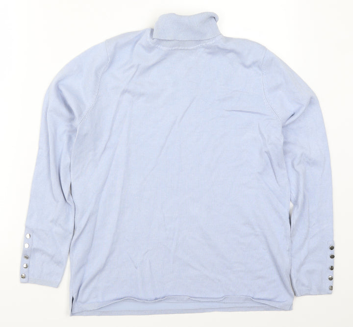 M&Co Womens Blue   Pullover Jumper Size 14