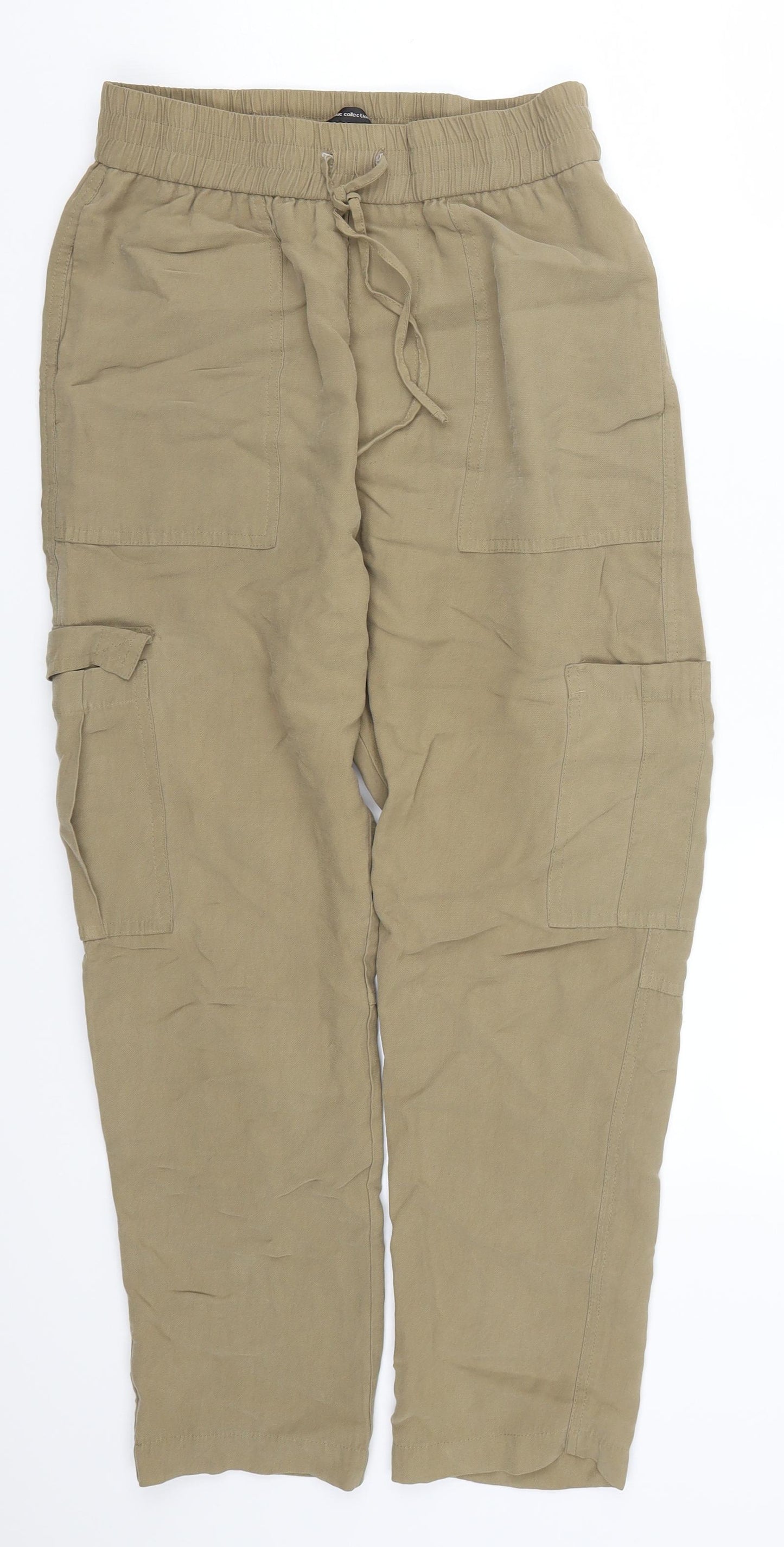 Zara Womens Brown   Cargo Trousers Size S L23 in