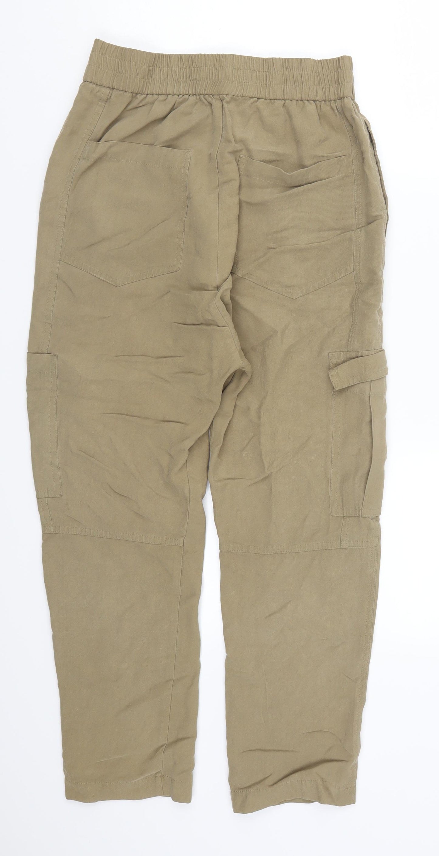 Zara Womens Brown   Cargo Trousers Size S L23 in