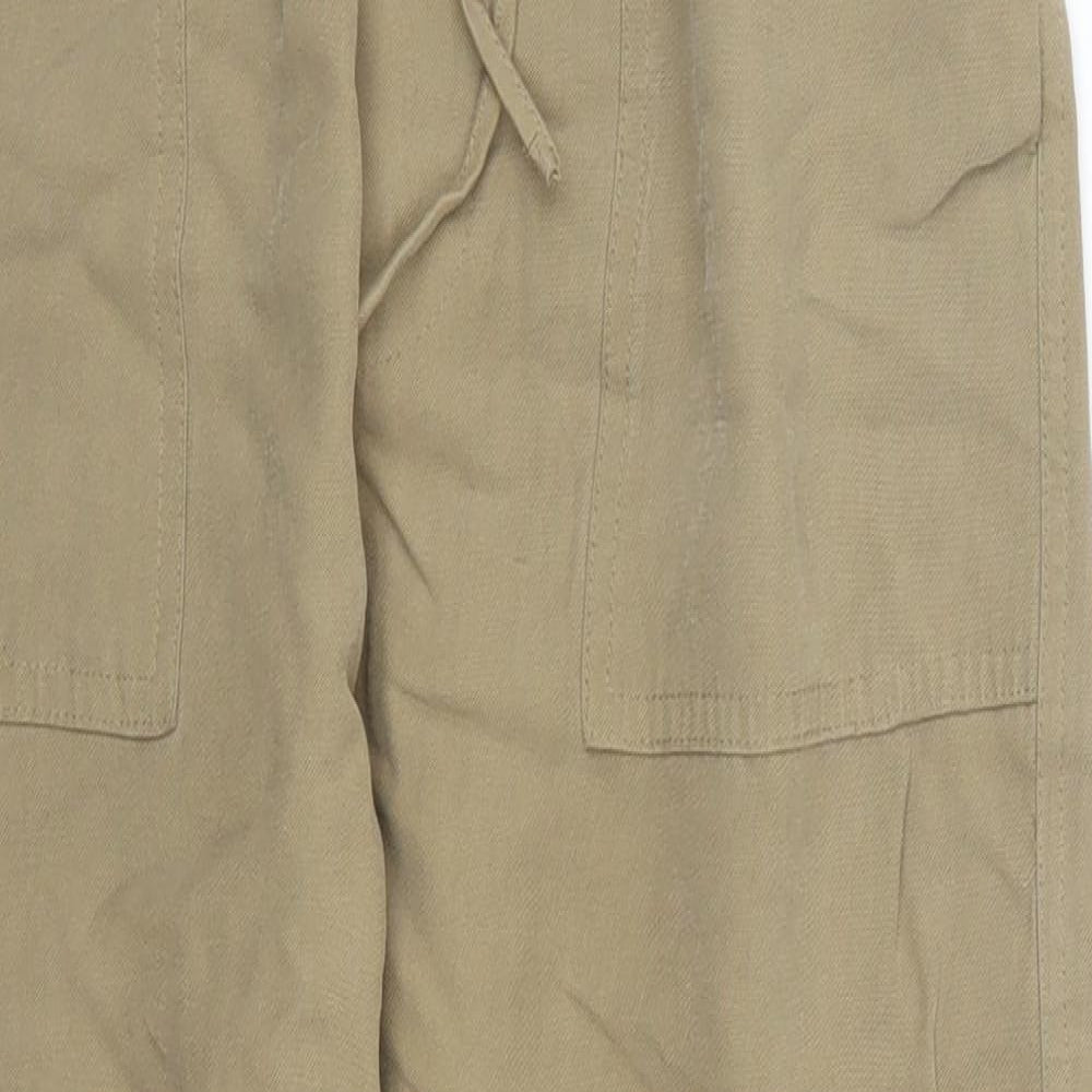 Zara Womens Brown   Cargo Trousers Size S L23 in