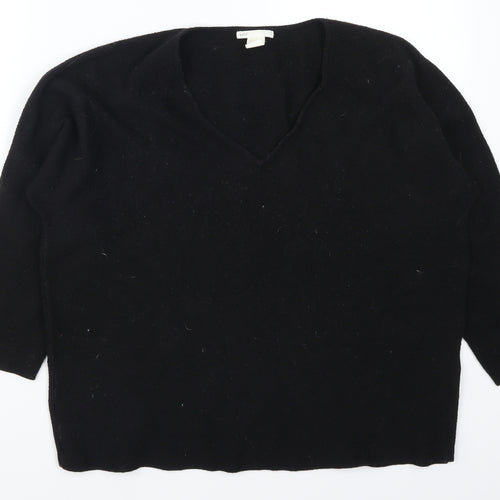 H&M Womens Black   Pullover Jumper Size M
