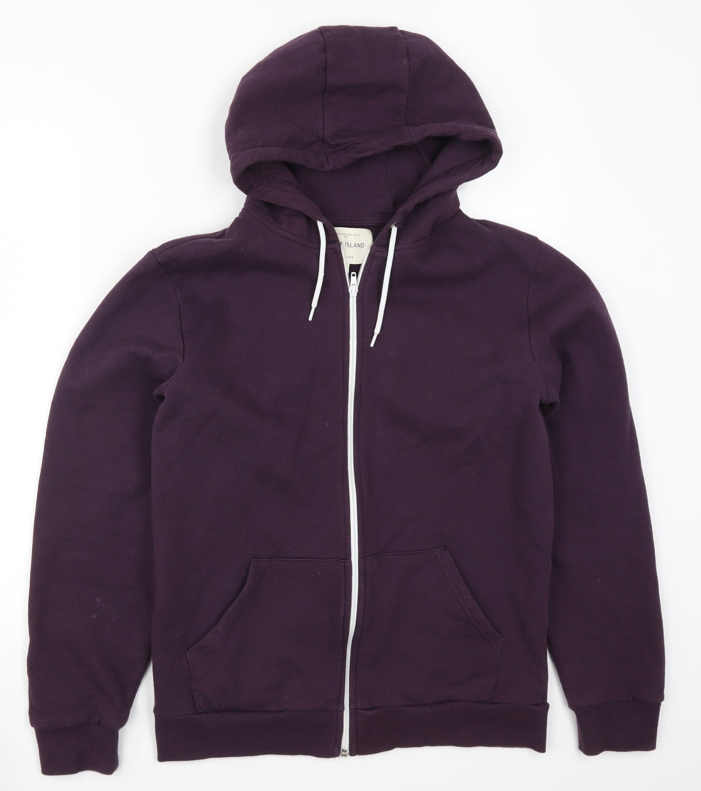 River Island Mens Purple   Full Zip Hoodie Size M