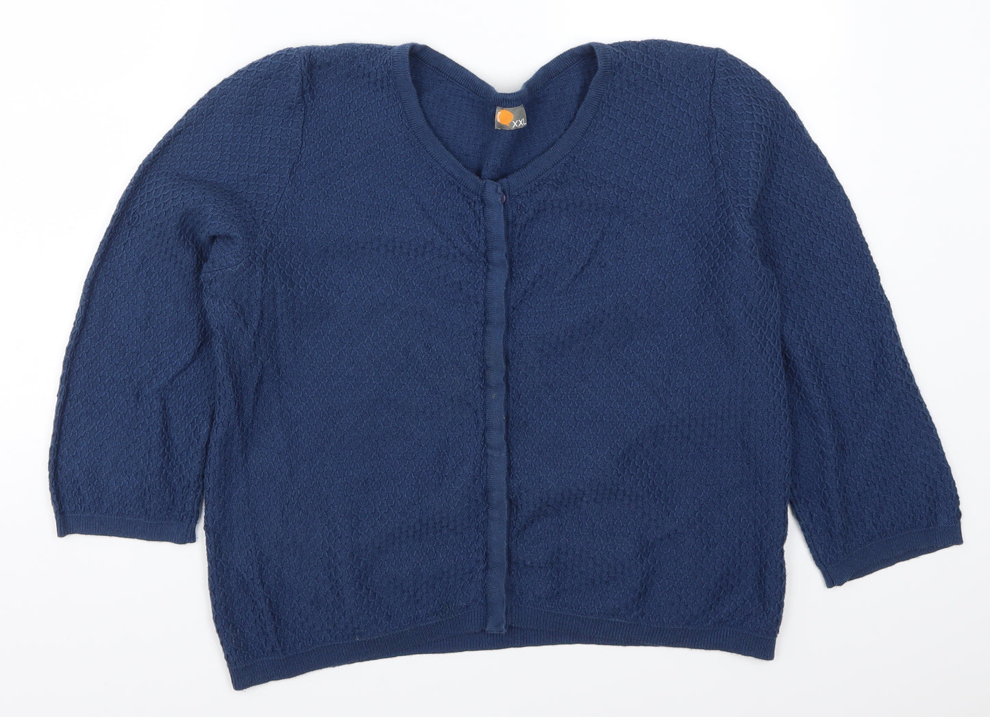 WTG Womens Blue   Cardigan Jumper Size 2XL