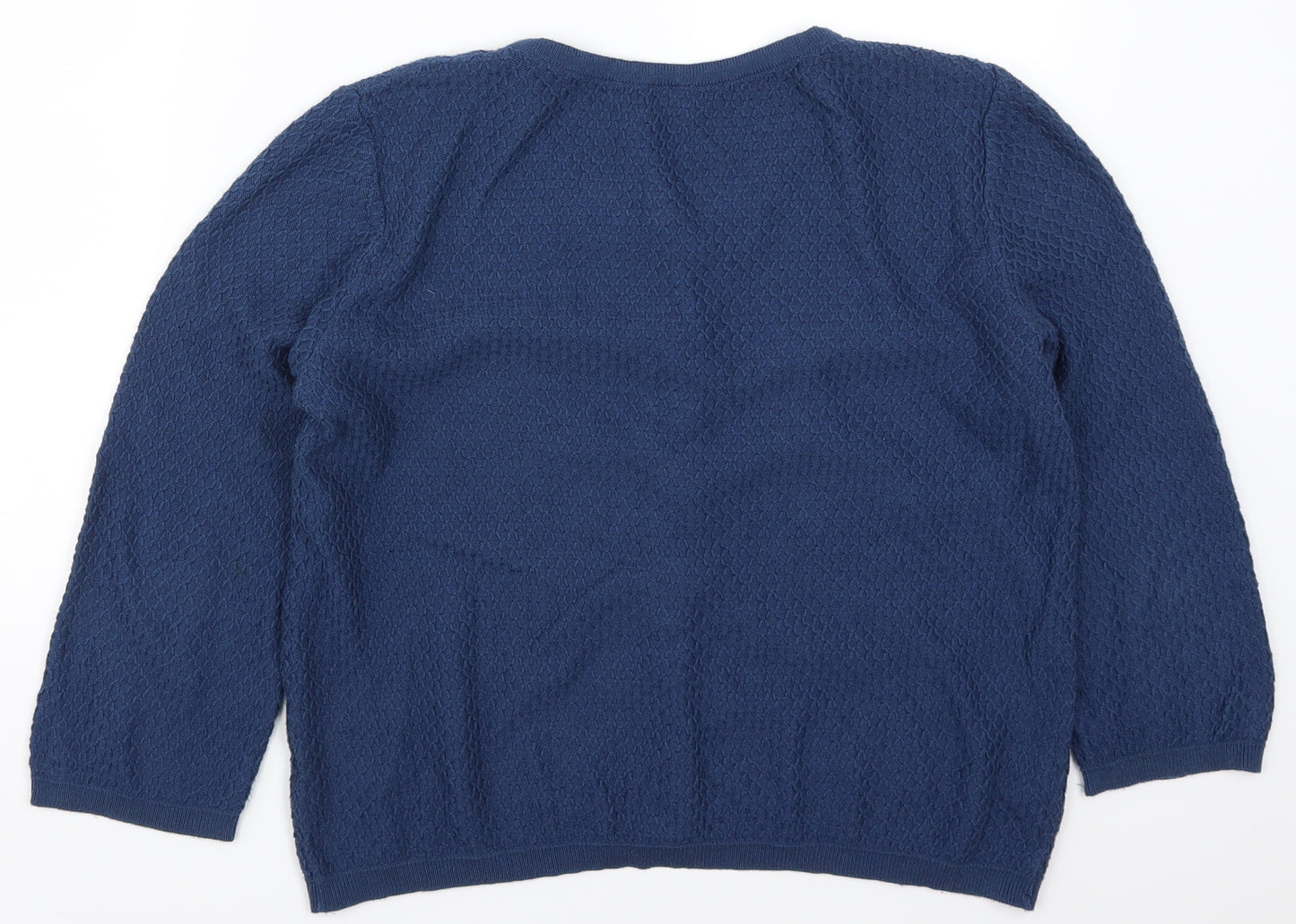 WTG Womens Blue   Cardigan Jumper Size 2XL