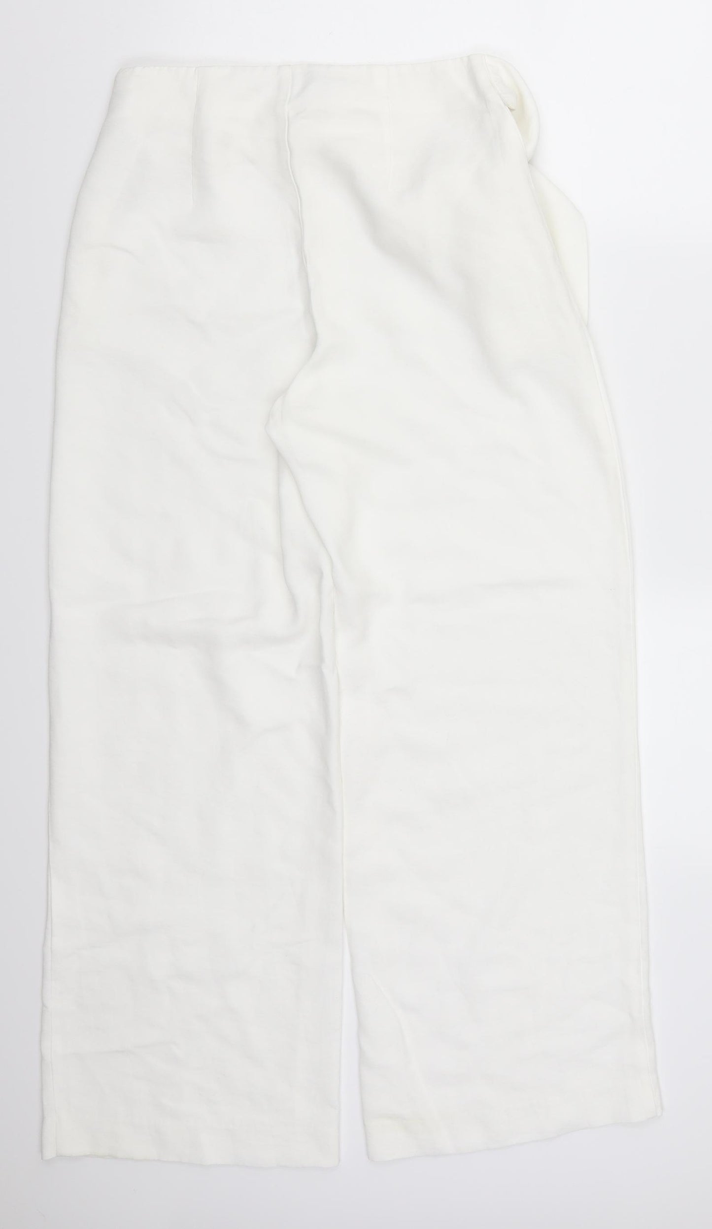 Marks and Spencer Womens White   Trousers  Size 10 L28 in