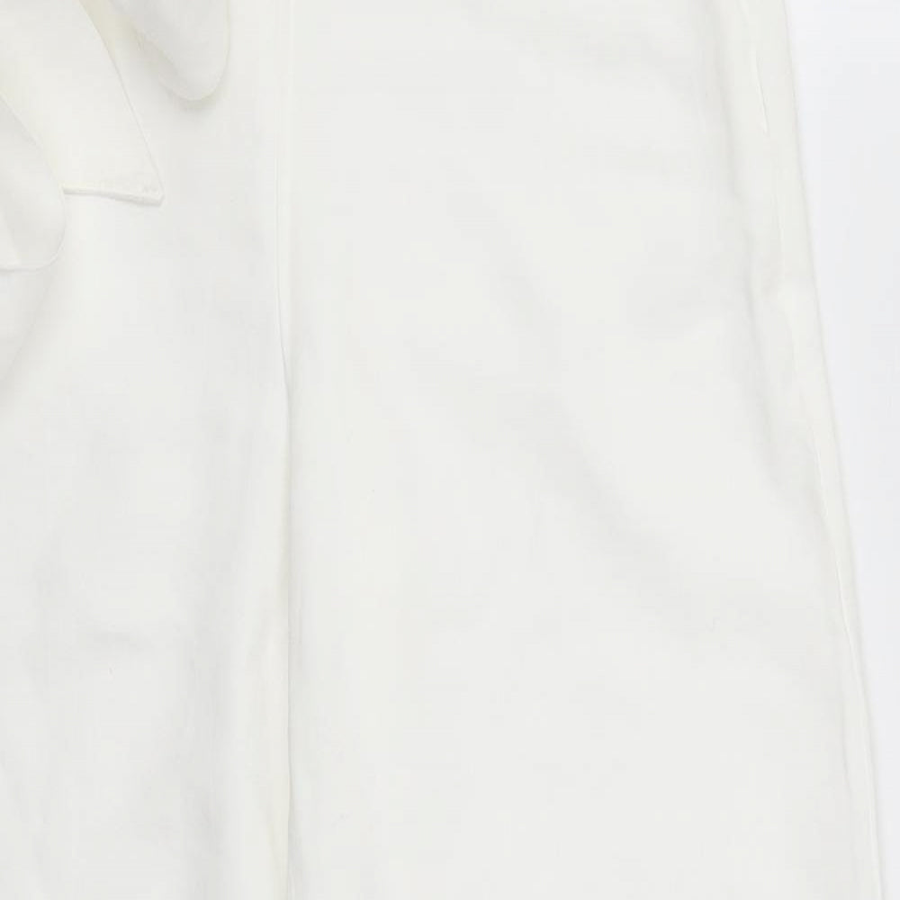 Marks and Spencer Womens White   Trousers  Size 10 L28 in