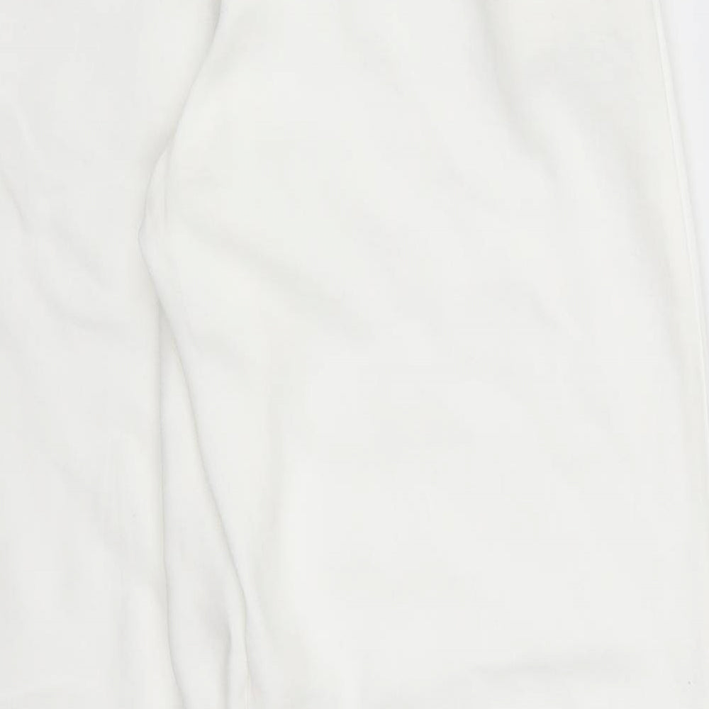 Marks and Spencer Womens White   Trousers  Size 10 L28 in