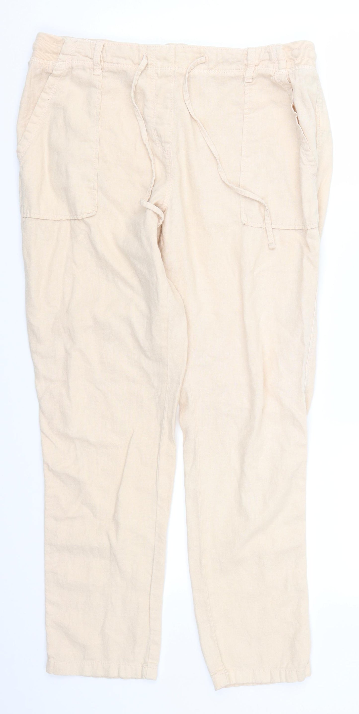 Marks and Spencer Womens Pink   Trousers  Size 12 L26.5 in
