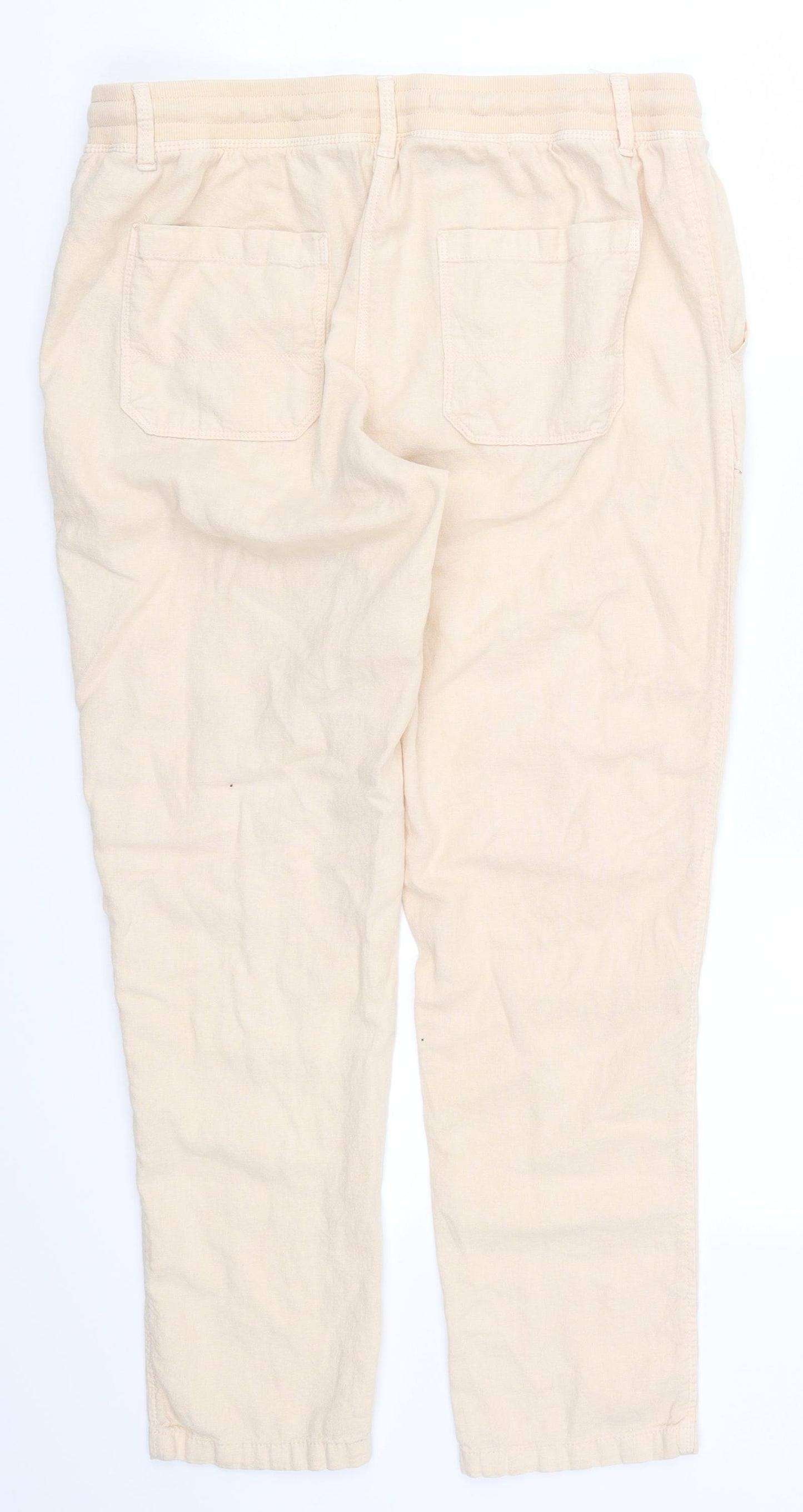 Marks and Spencer Womens Pink   Trousers  Size 12 L26.5 in
