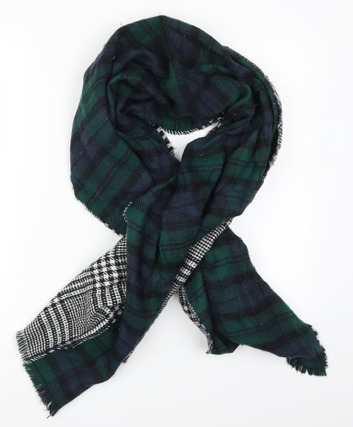Preworn Mens Green Camouflage Rectangle Scarf Scarf One Size