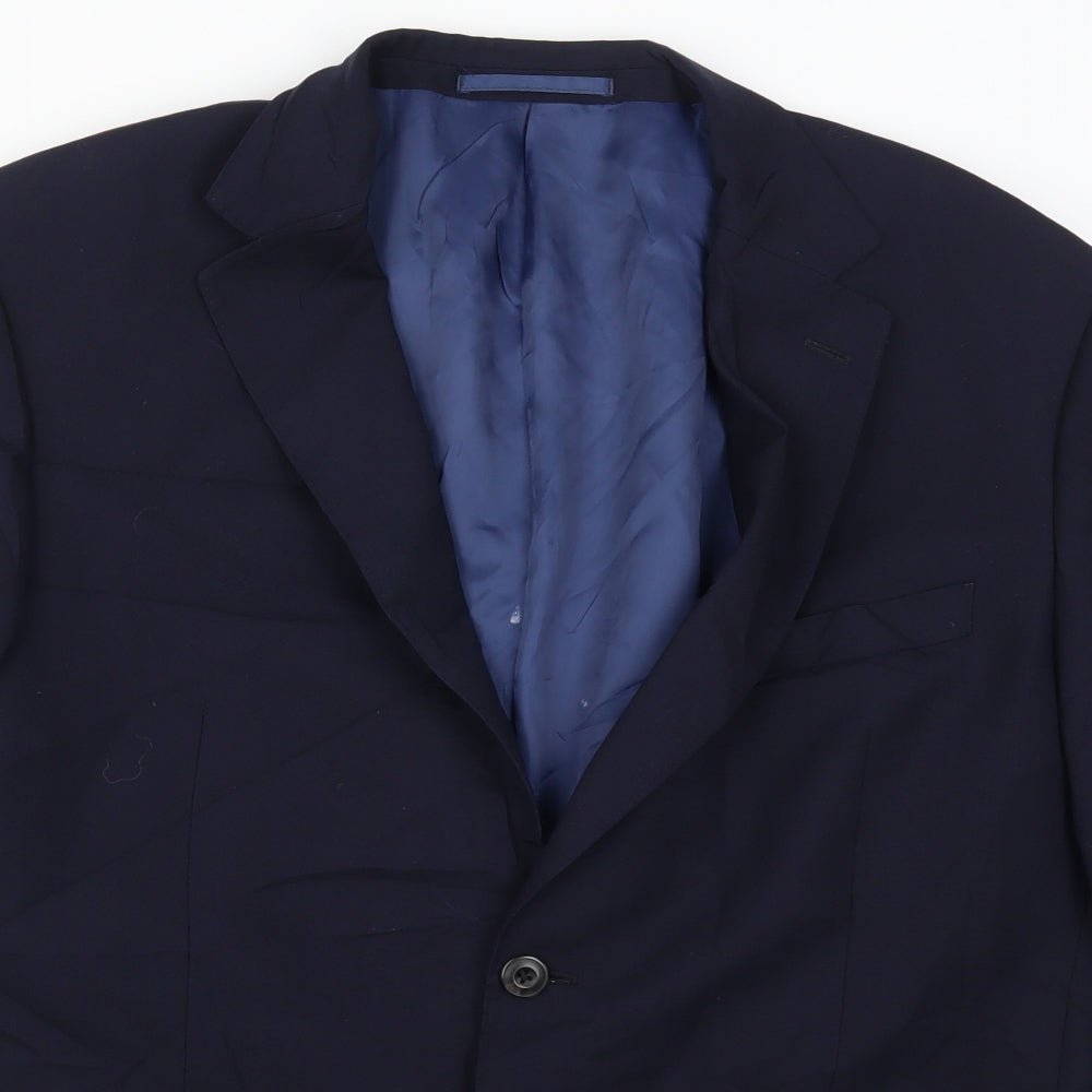 Marks and Spencer Mens Blue   Jacket Suit Jacket Size 42