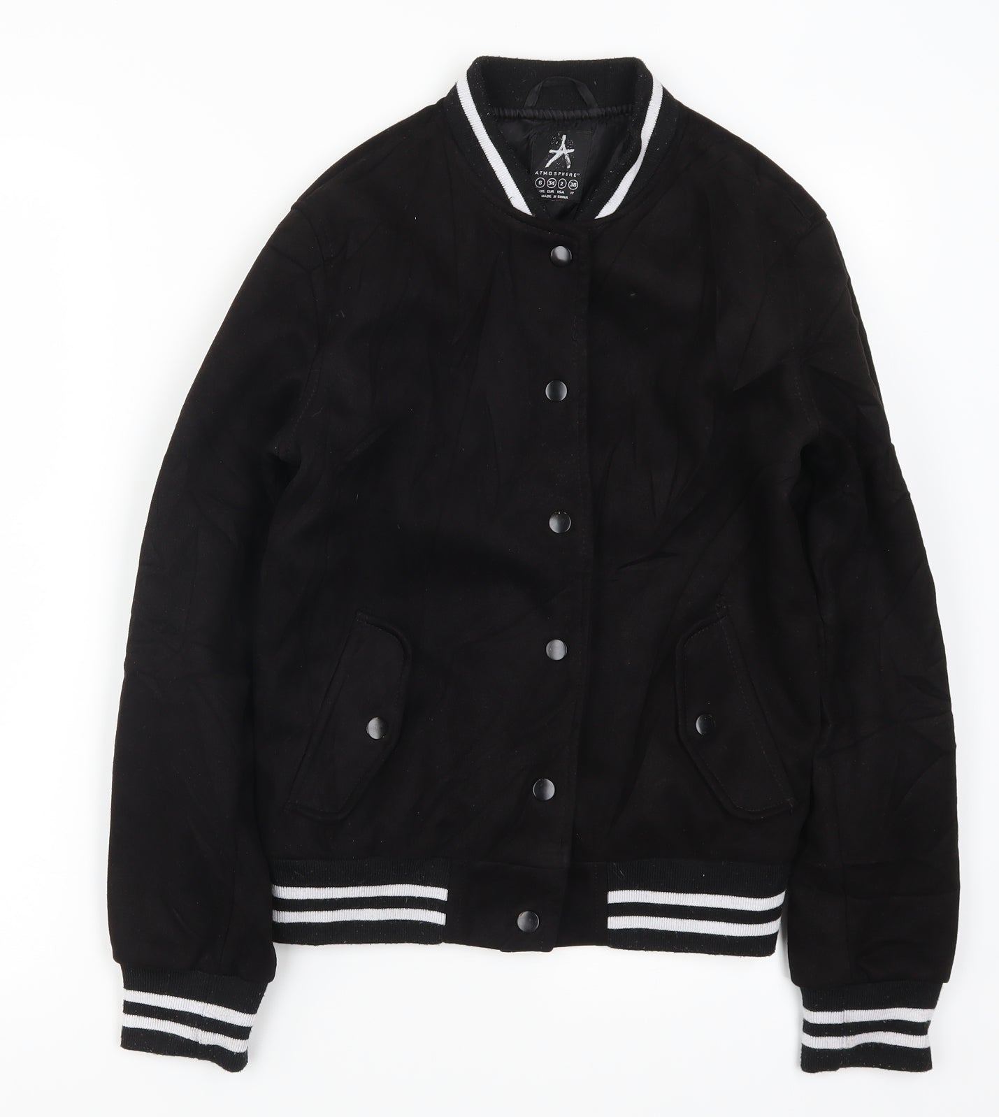 Atmosphere Womens Black   Bomber Jacket Jacket Size 6  - Los Angeles