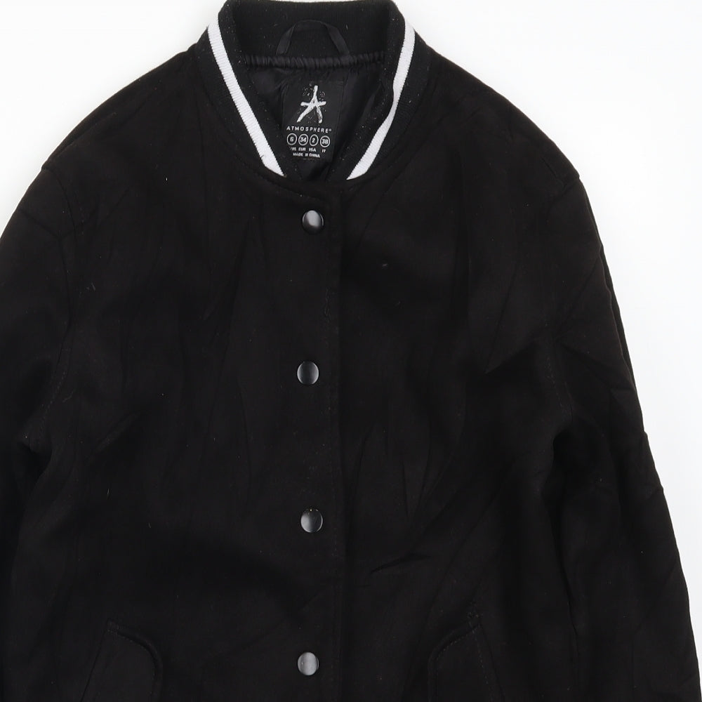 Atmosphere Womens Black   Bomber Jacket Jacket Size 6  - Los Angeles