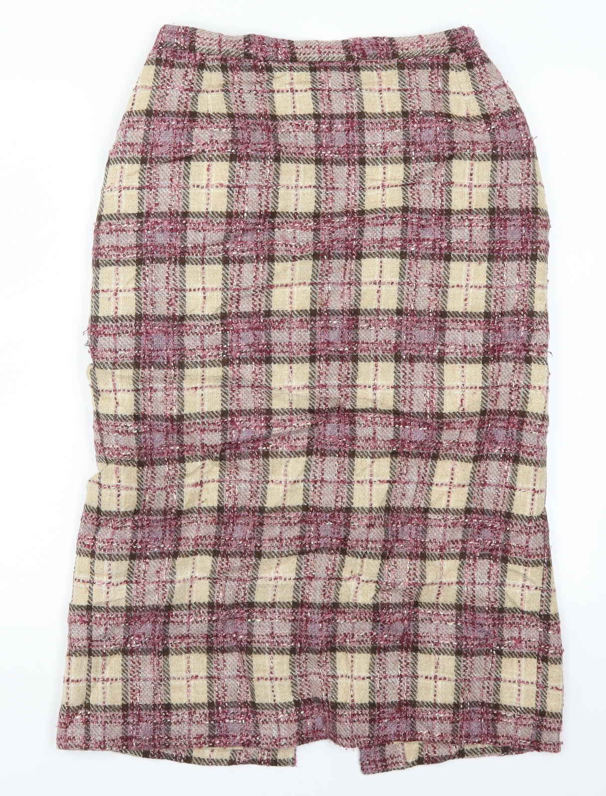 Eastex Womens Pink Check  Straight & Pencil Skirt Size 12