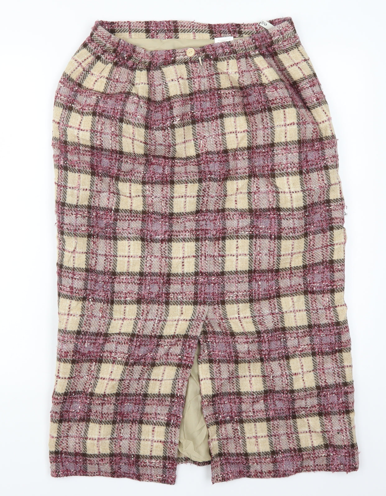 Eastex Womens Pink Check  Straight & Pencil Skirt Size 12