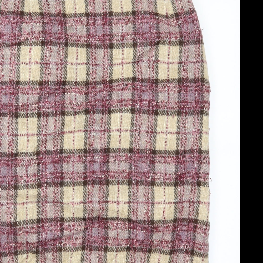 Eastex Womens Pink Check  Straight & Pencil Skirt Size 12