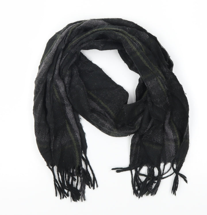 Preworn Womens Black Check   Scarf