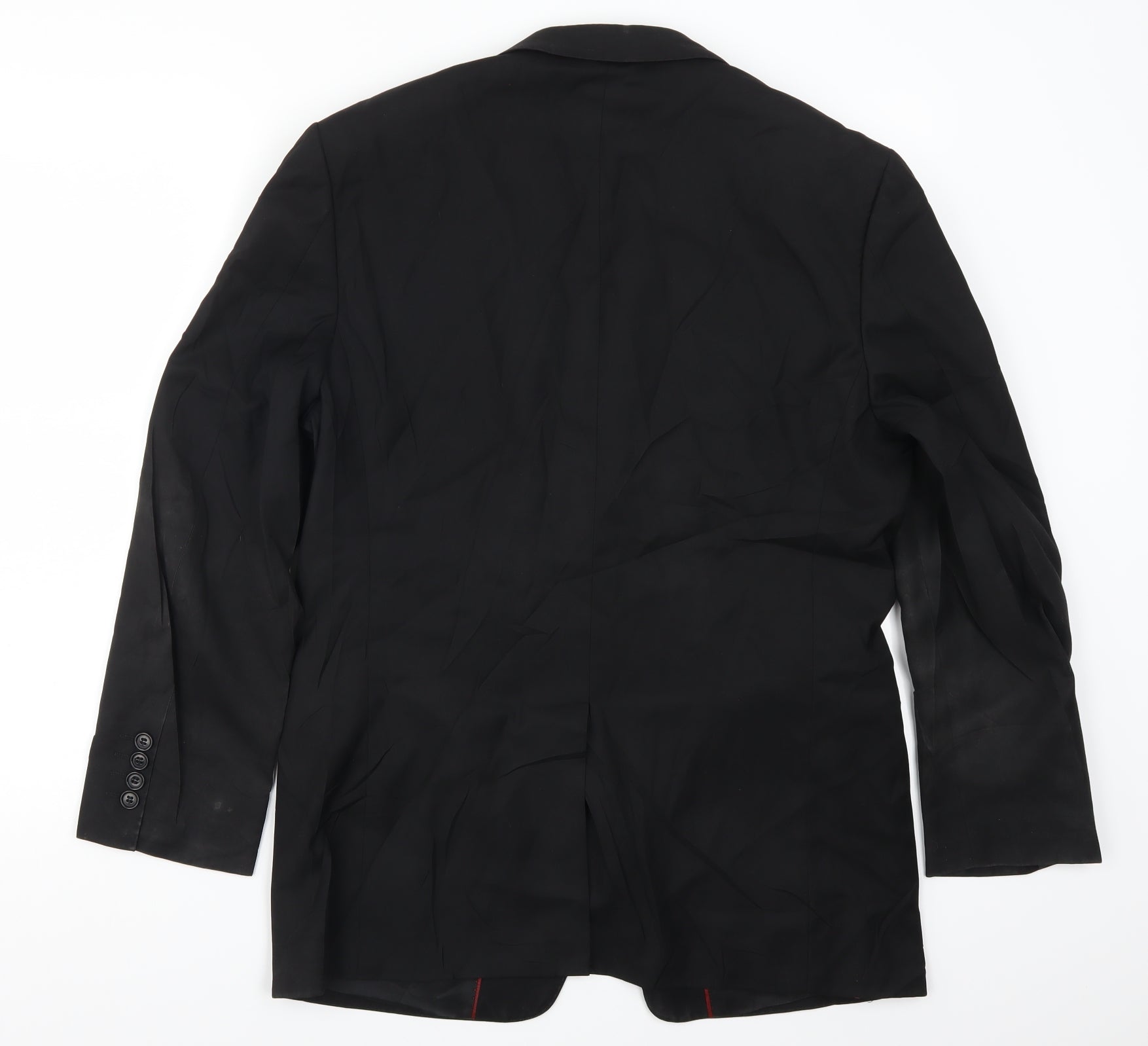 Septwolves Mens Black Jacket Suit Jacket Size 38 – Preworn