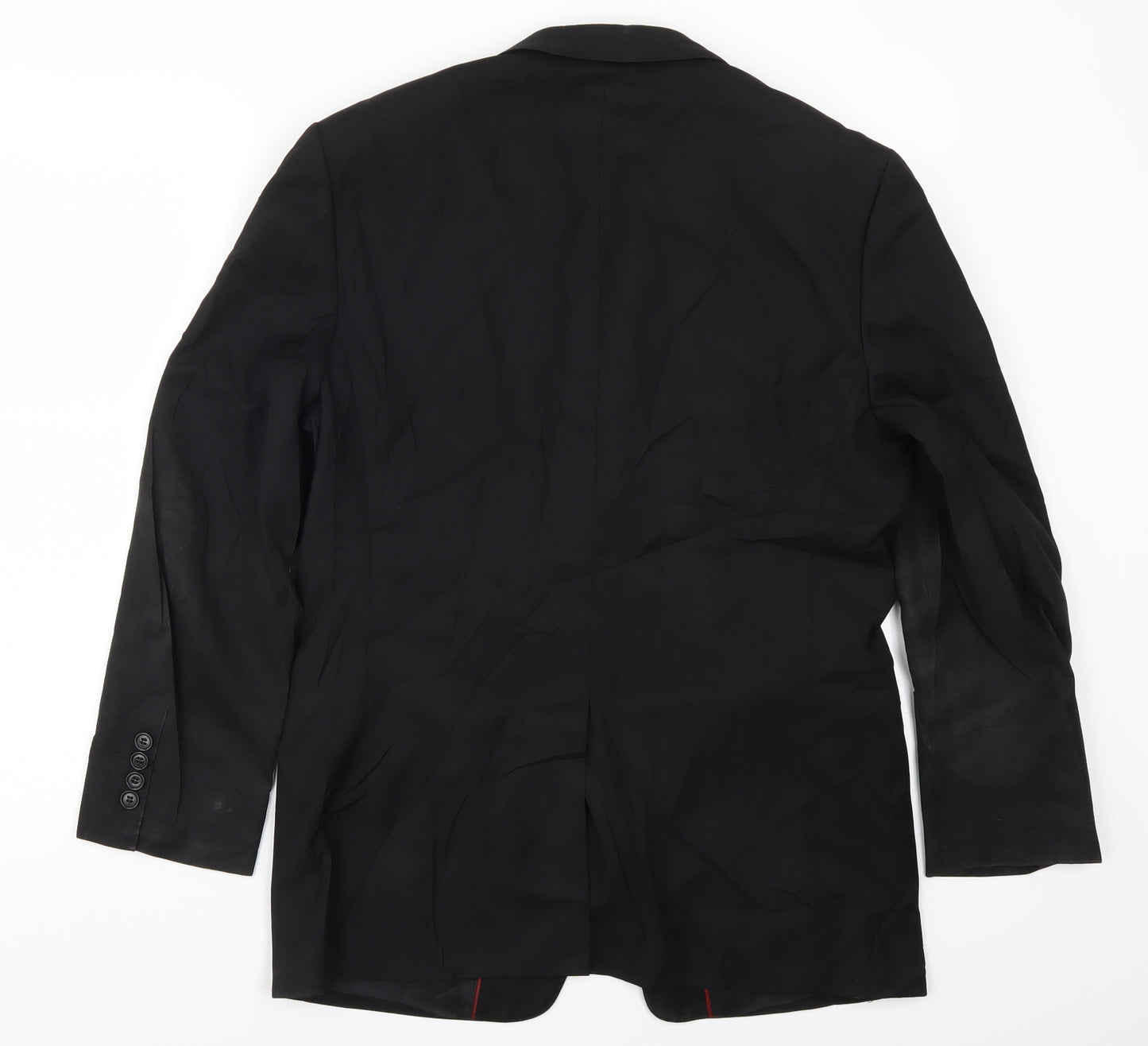 Septwolves Mens Black   Jacket Suit Jacket Size 38