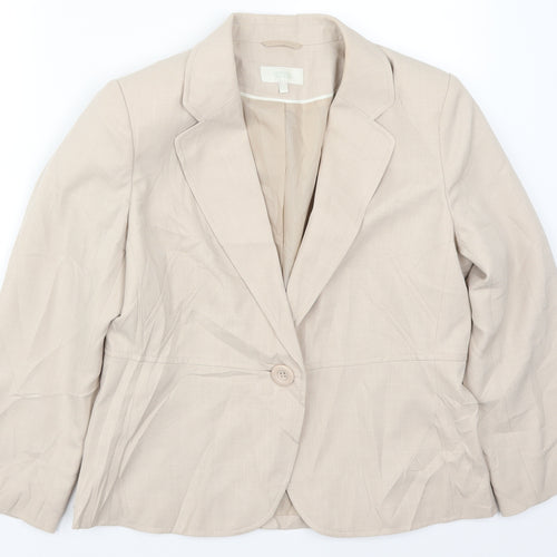 Marks and Spencer Womens Beige   Jacket Suit Jacket Size 16