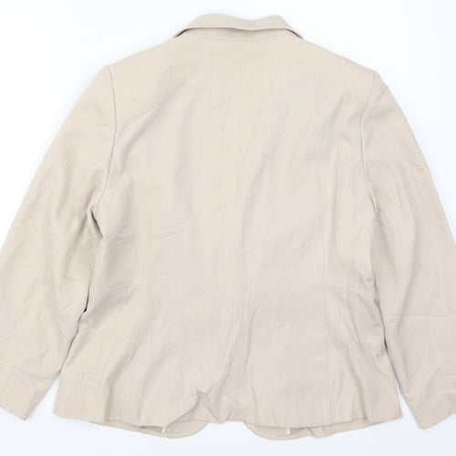 Marks and Spencer Womens Beige   Jacket Suit Jacket Size 16