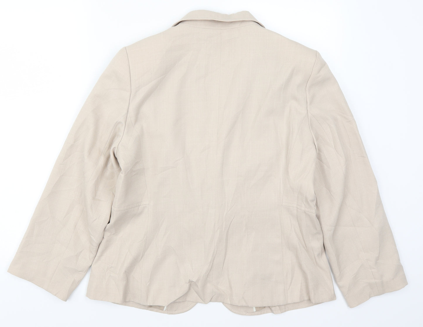 Marks and Spencer Womens Beige   Jacket Suit Jacket Size 16