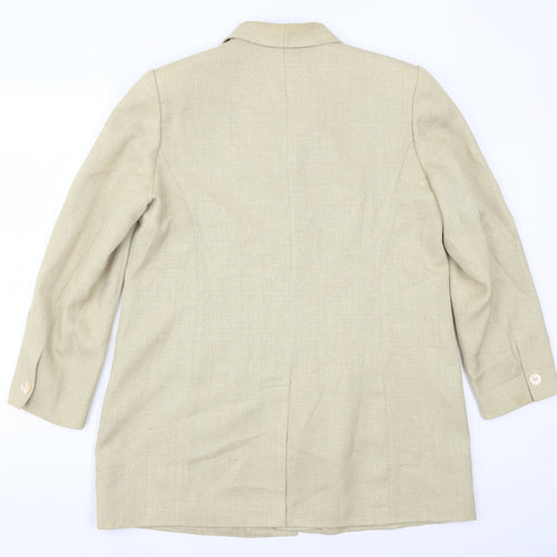 ELVI Womens Beige   Jacket Suit Jacket Size 18