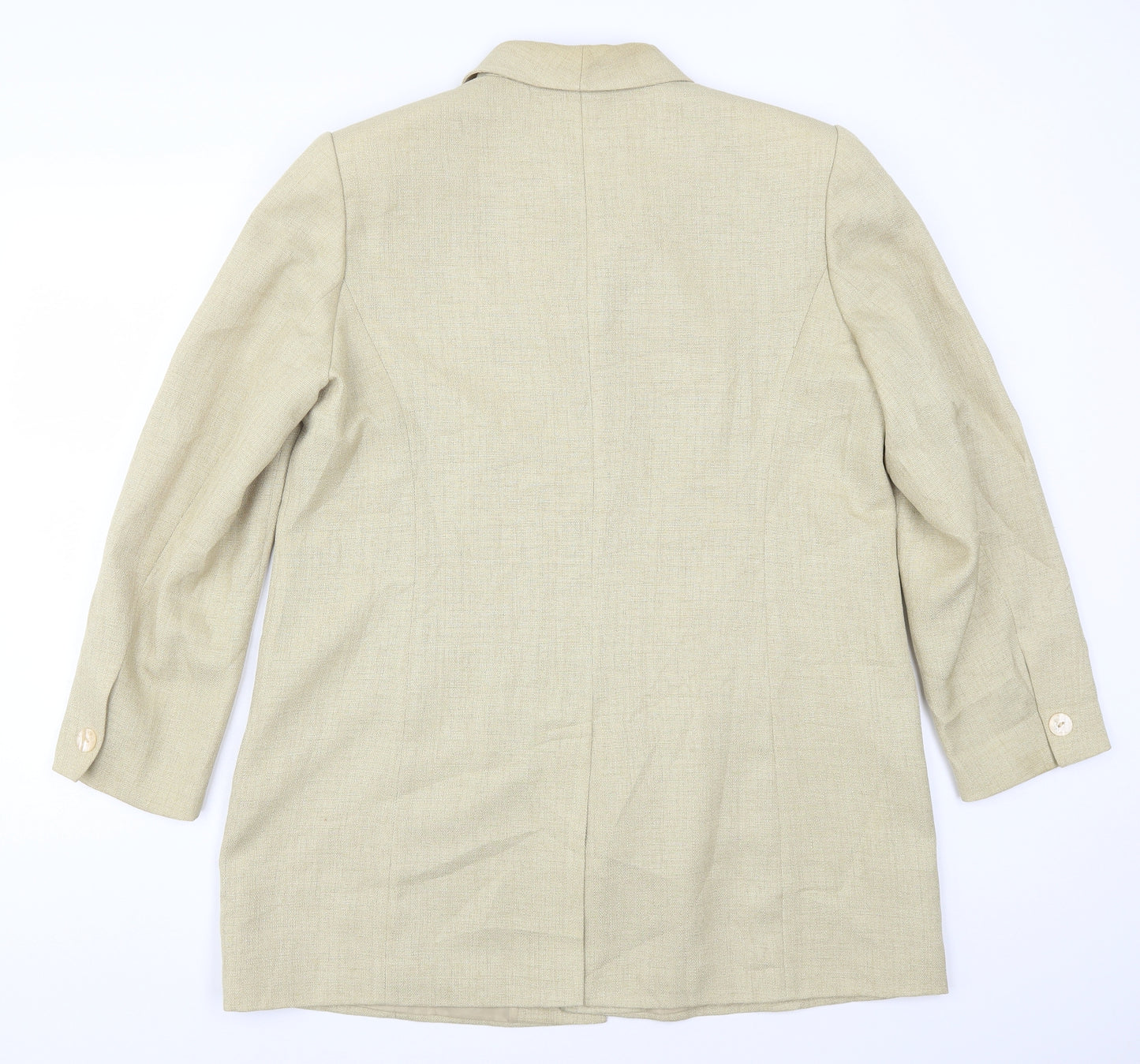 ELVI Womens Beige   Jacket Suit Jacket Size 18