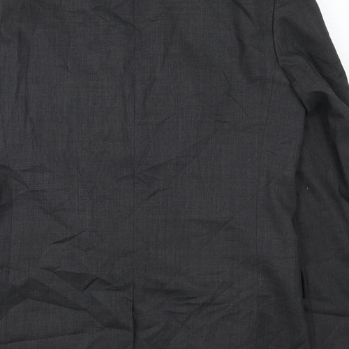 Pinstripe Mens Grey   Jacket Suit Jacket Size 40