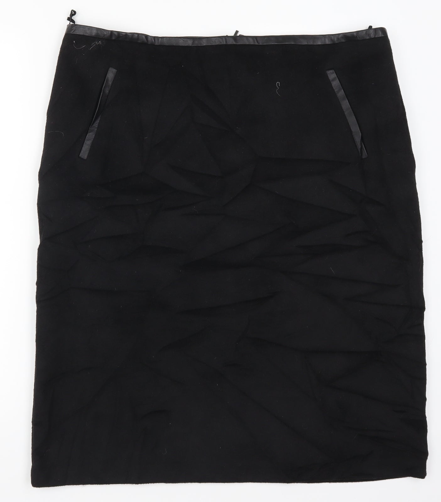 Marks and Spencer Womens Black   Straight & Pencil Skirt Size 18