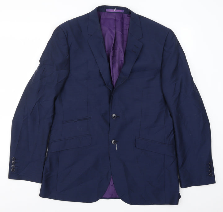 Marks and Spencer Mens Blue Jacket Suit Jacket Size 44
