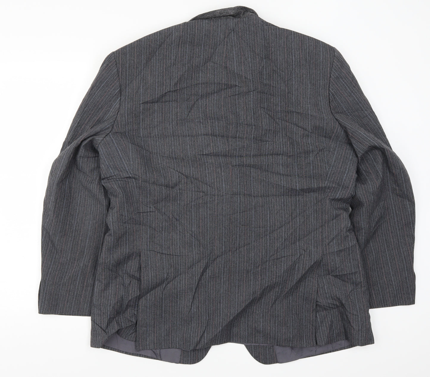 St Michael Mens Grey Striped  Jacket Suit Jacket Size 44