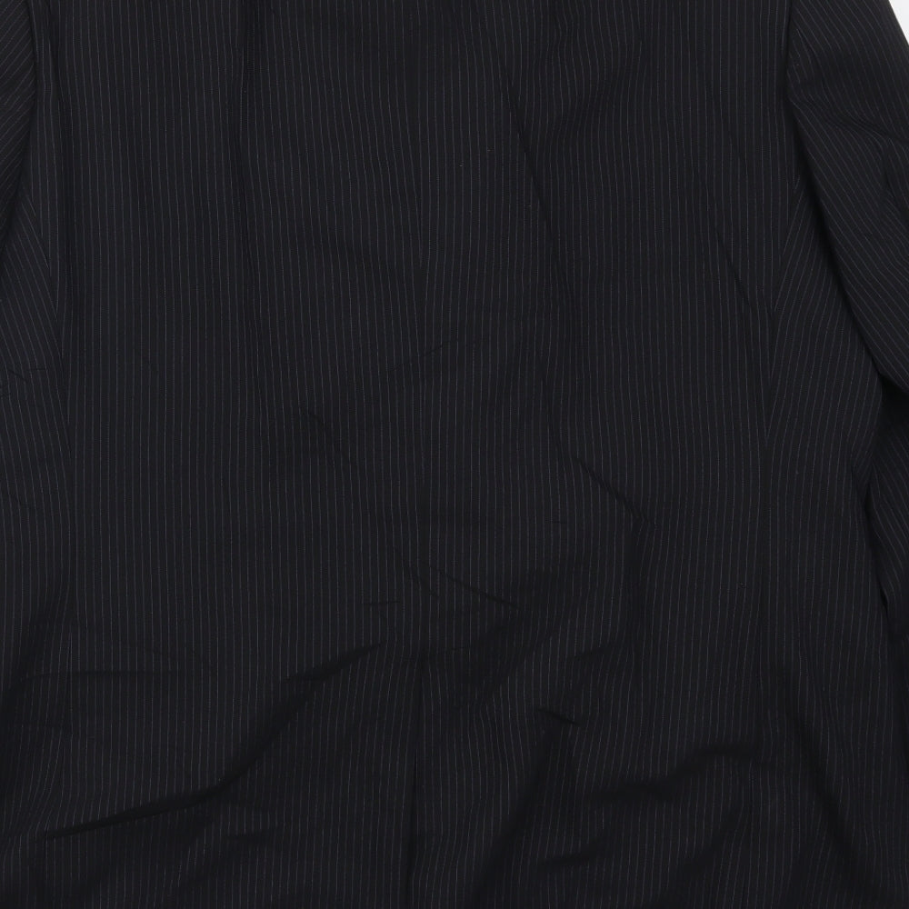 Jeff Banks Mens Blue Striped  Jacket Suit Jacket Size 44