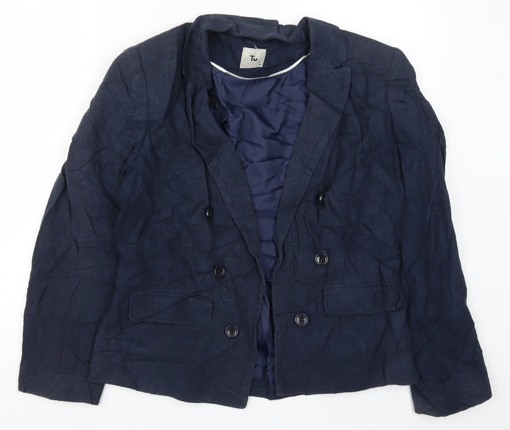 TU Womens Blue   Jacket  Size 14