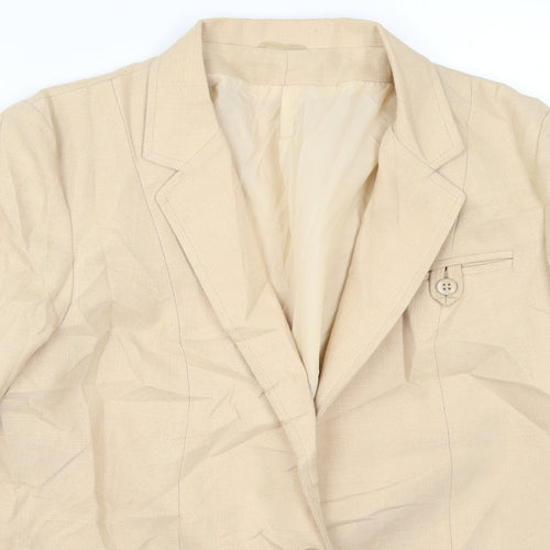 Keynote Womens Beige   Jacket Suit Jacket Size 12