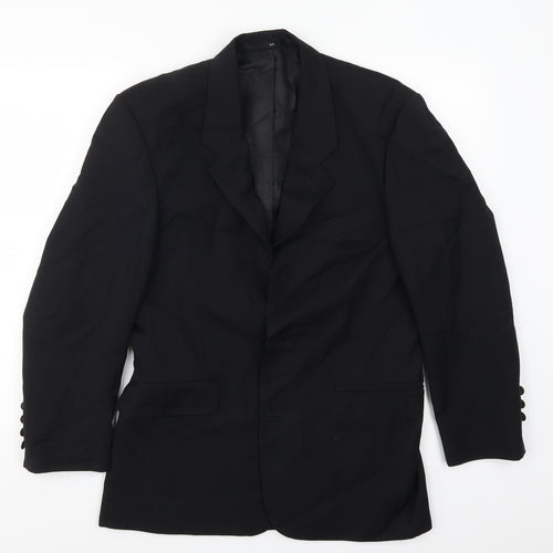 Becker Mens Black   Jacket Suit Jacket Size 38