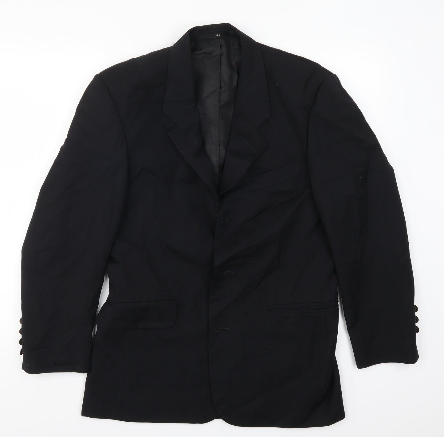 Becker Mens Black   Jacket Suit Jacket Size 38