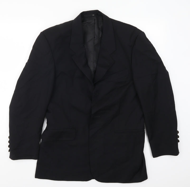 Becker Mens Black   Jacket Suit Jacket Size 38
