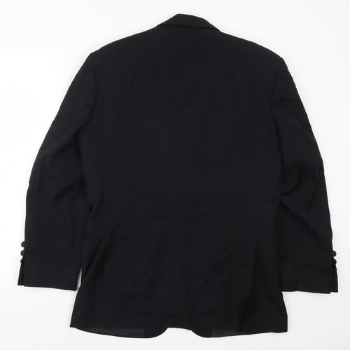 Becker Mens Black   Jacket Suit Jacket Size 38