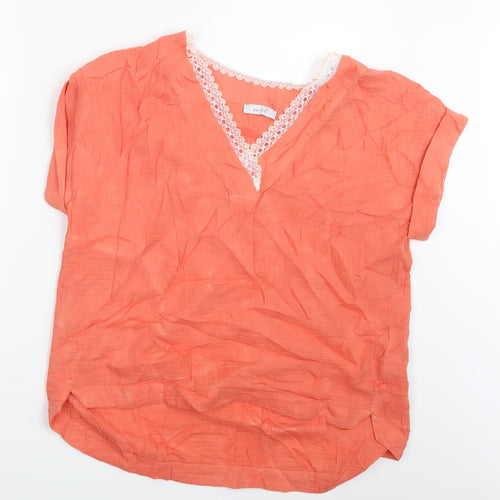 Per Una Womens Orange   Basic T-Shirt Size 12