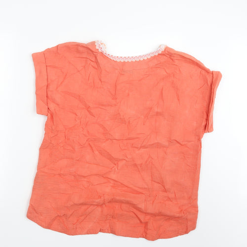 Per Una Womens Orange   Basic T-Shirt Size 12