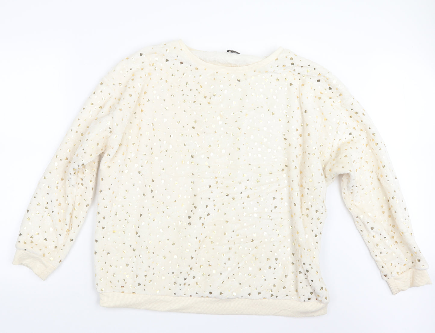 TU Womens Ivory Geometric  Top Pyjama Top Size 20