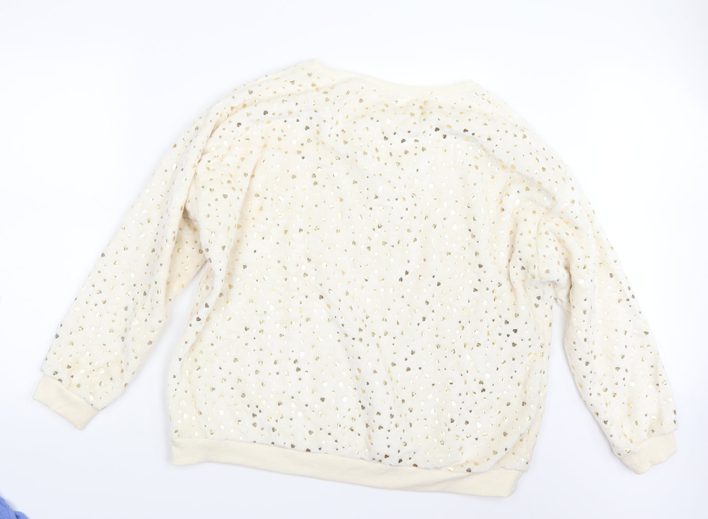 TU Womens Ivory Geometric  Top Pyjama Top Size 20