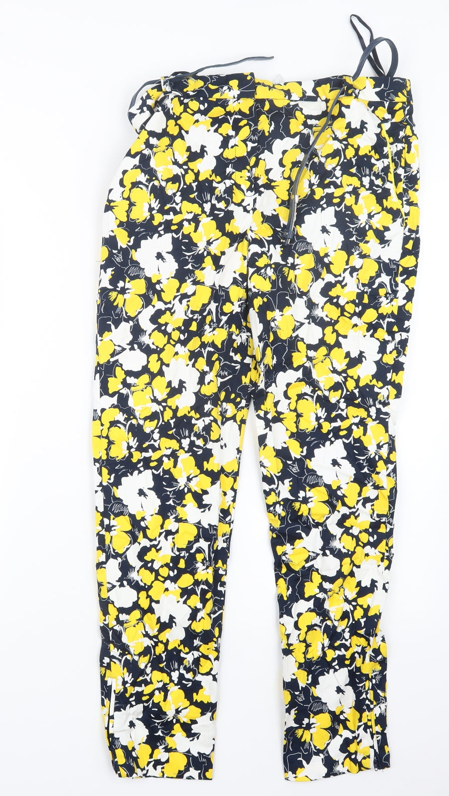 TU Womens Yellow Geometric  Trousers  Size 10 L27.5 in