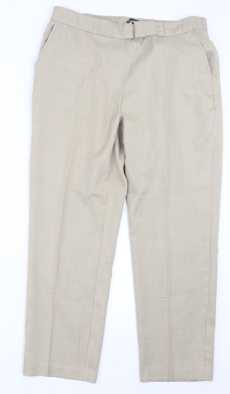 Marks and Spencer Womens Ivory   Trousers  Size 14 L26 in
