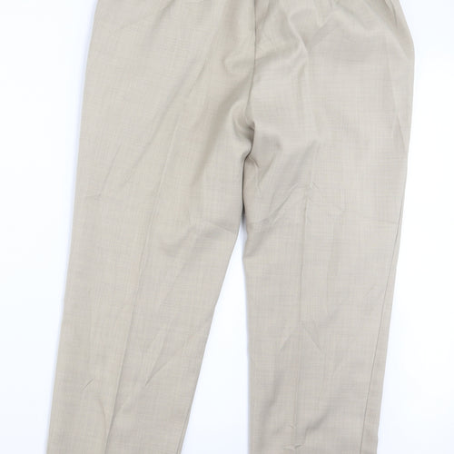 Marks and Spencer Womens Ivory   Trousers  Size 14 L26 in