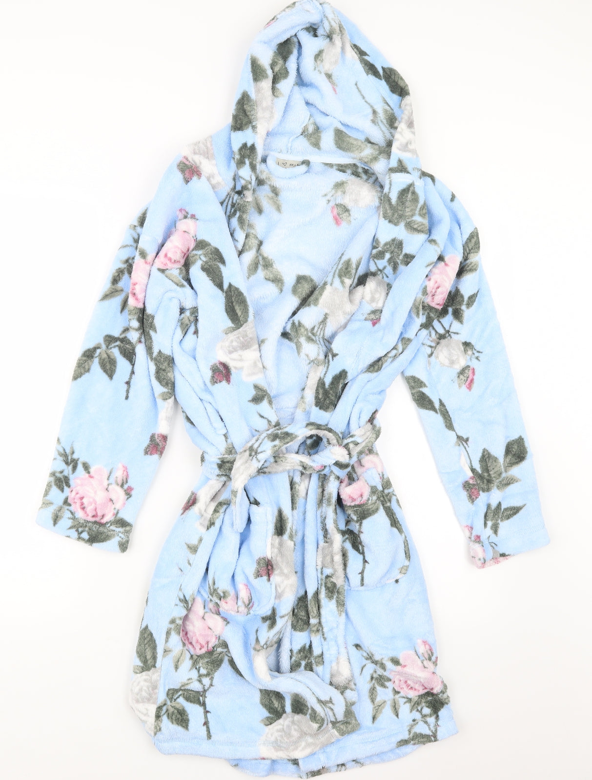 NEXT Girls Blue Floral  Top Robe Size 11-12 Years