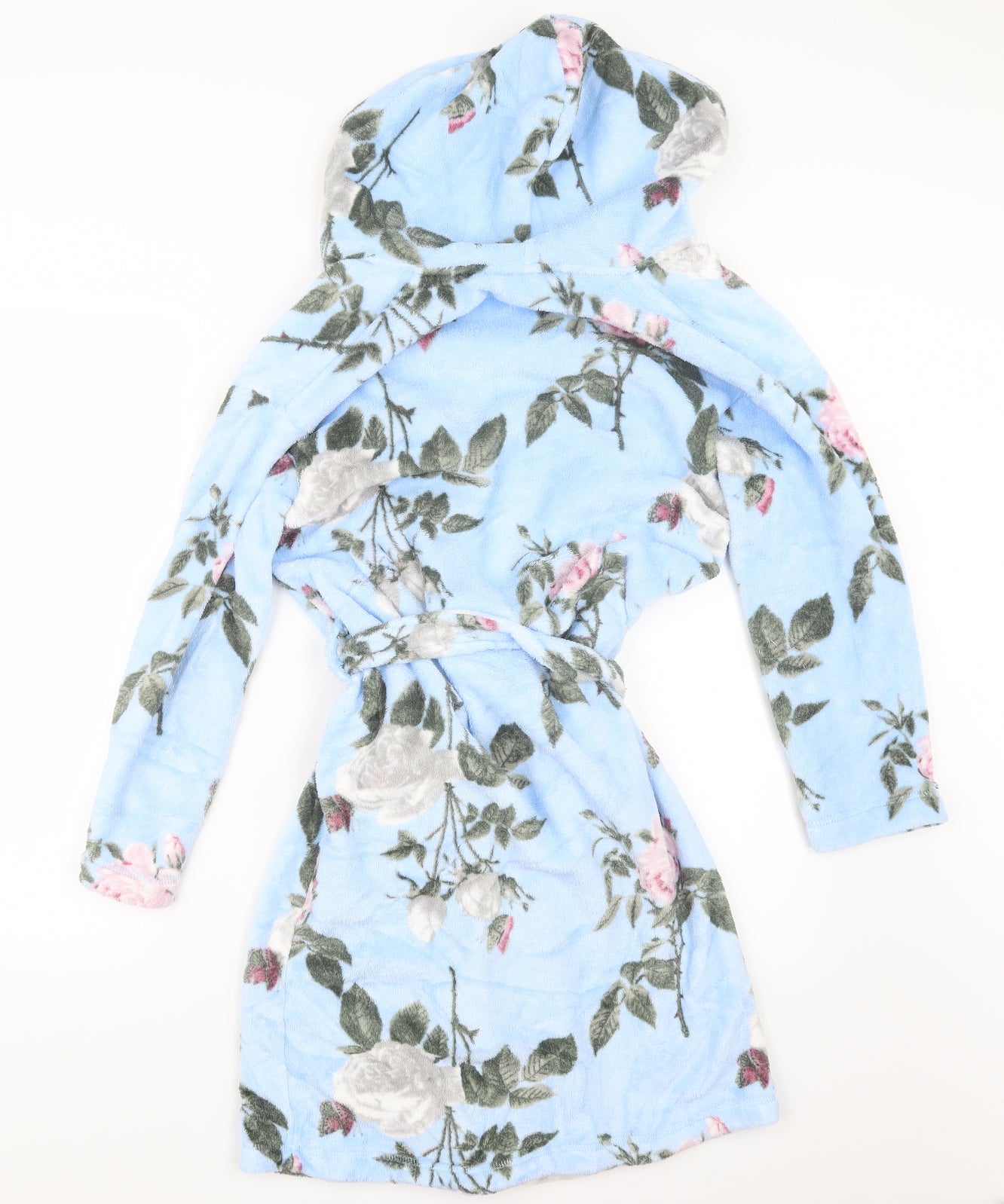 NEXT Girls Blue Floral  Top Robe Size 11-12 Years